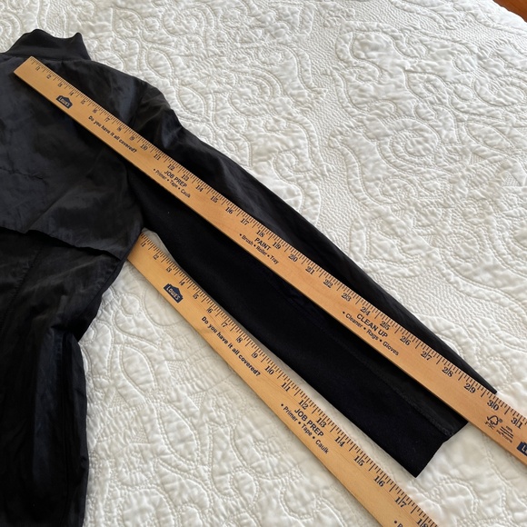 Stella Carakasi Favorite Jacket Cotton Metal Twill Black Zip Trench - Picture 6 of 9